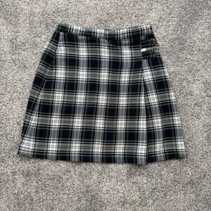 Lands' End Skirt Youth 10 Plaid Adjustable Waist School Uniform Girls Kids